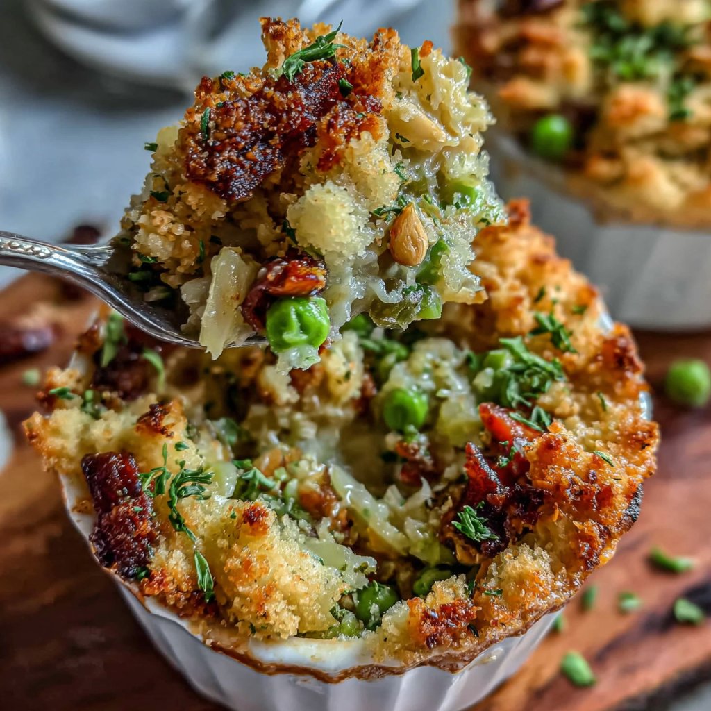 Savory Spring Vegetable Crumble