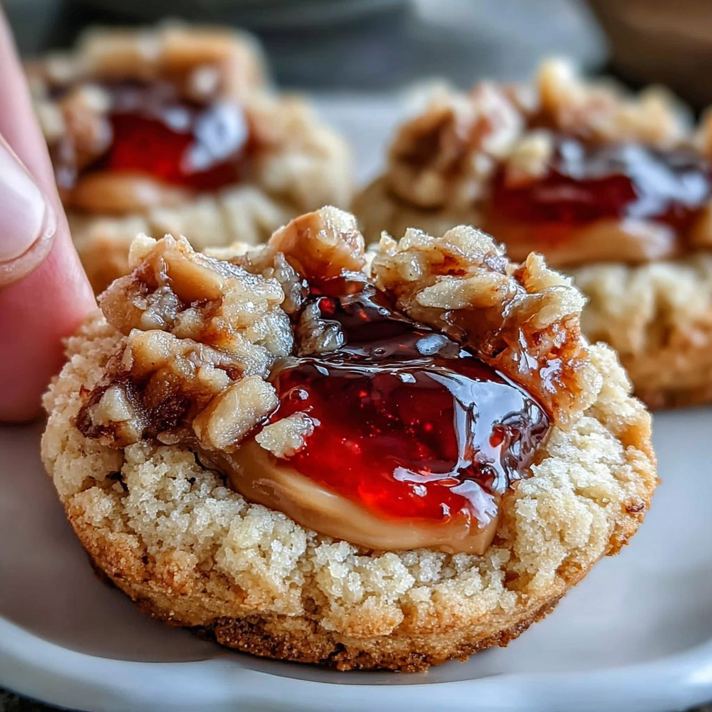 Peanut Butter & Jelly Thumbprints