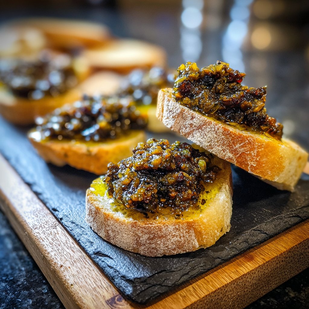 Olive Tapenade with Crunchy Bread