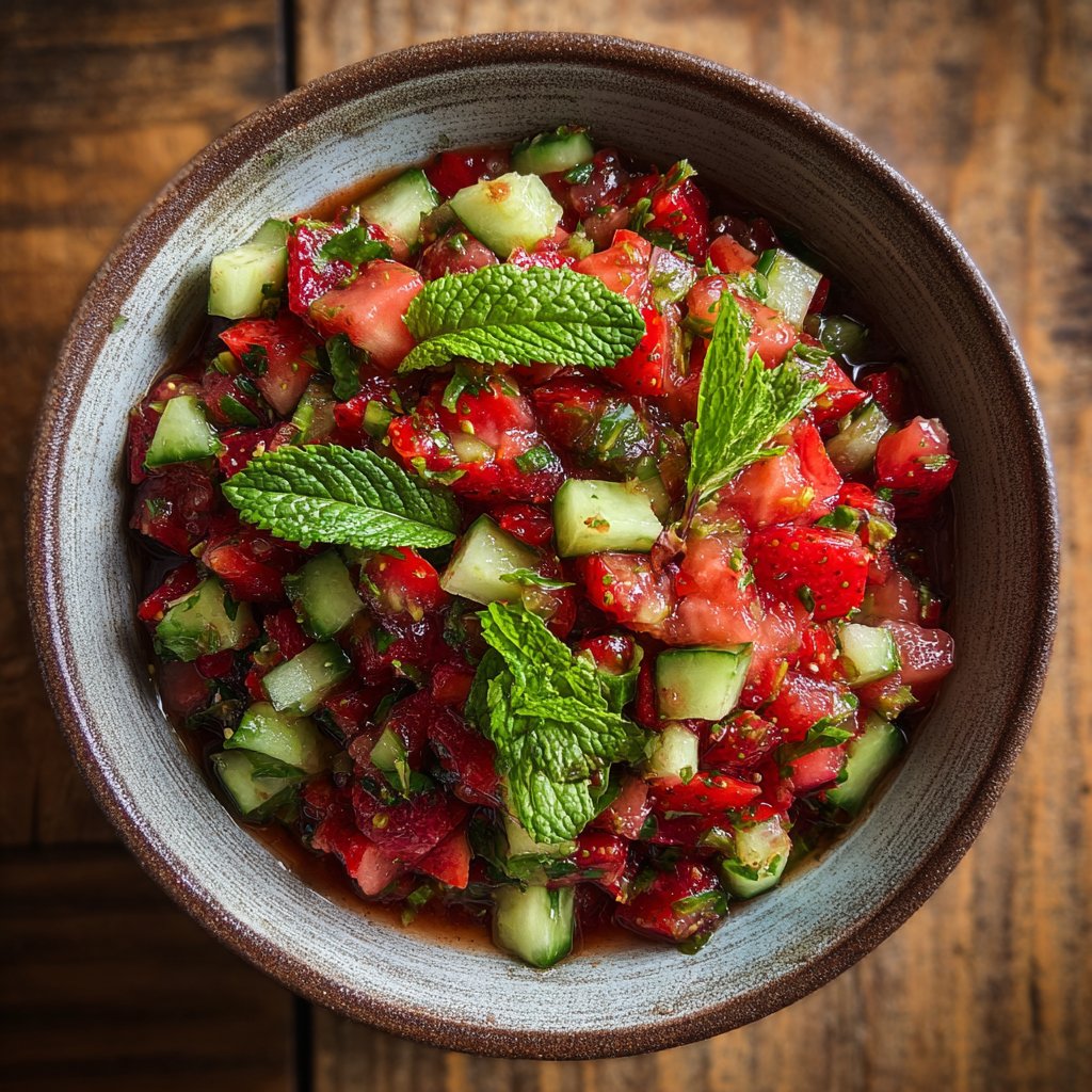 Spring Strawberry-Cucumber Salsa