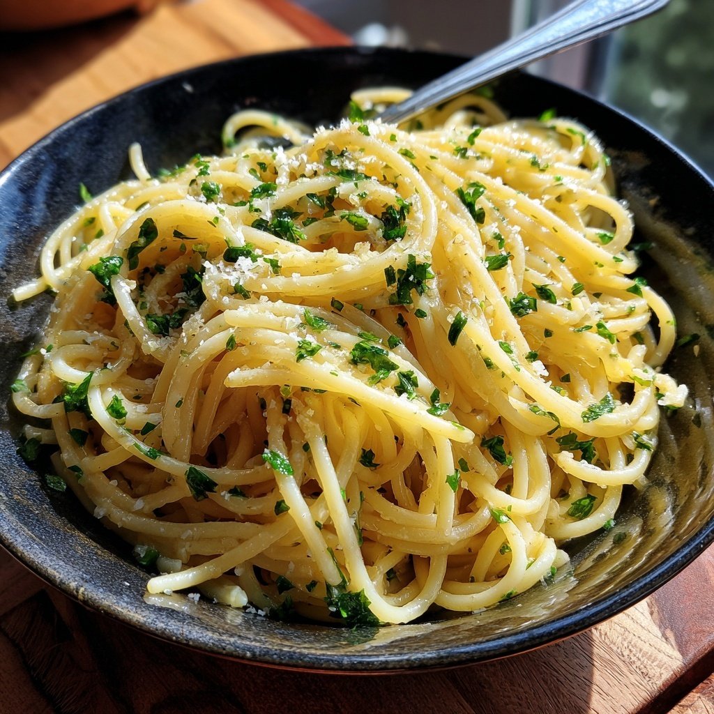 Quick Garlic Butter Pasta