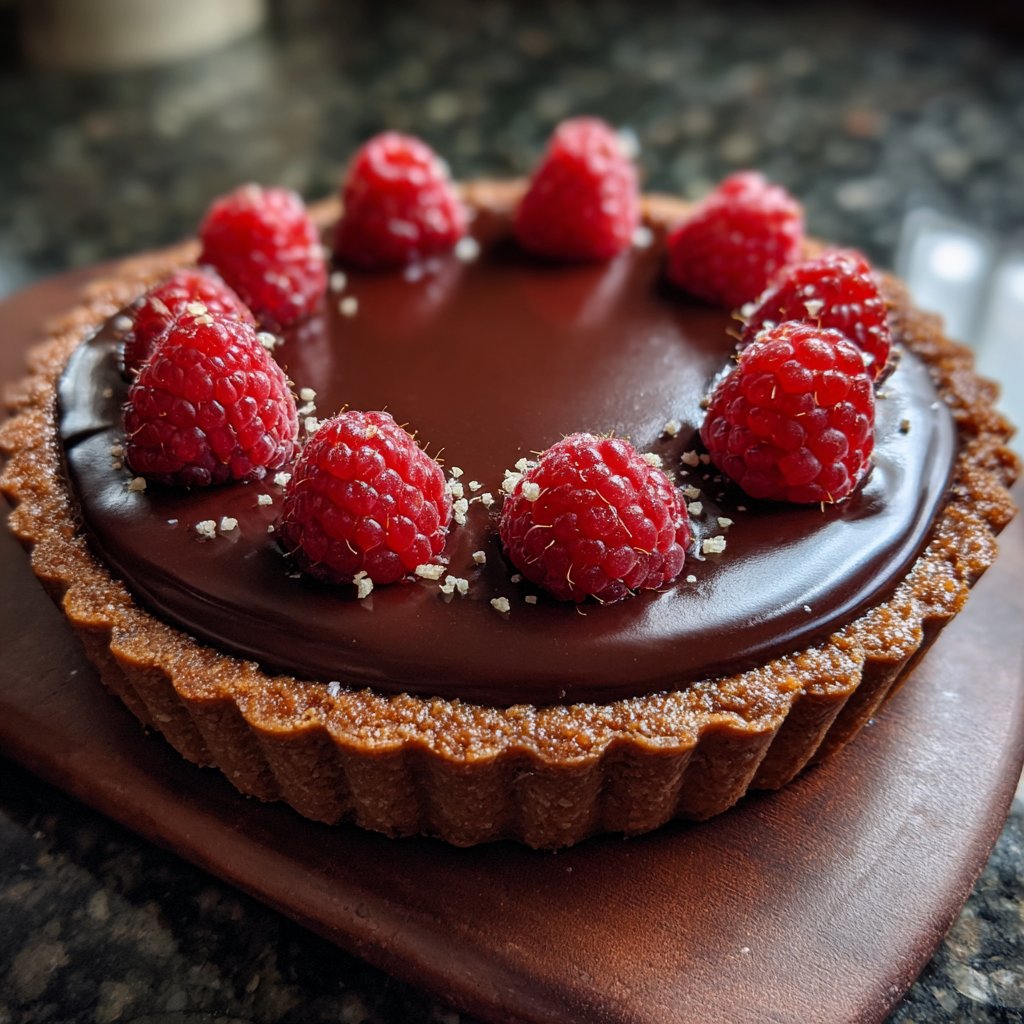 Elegant Chocolate Raspberry Tart